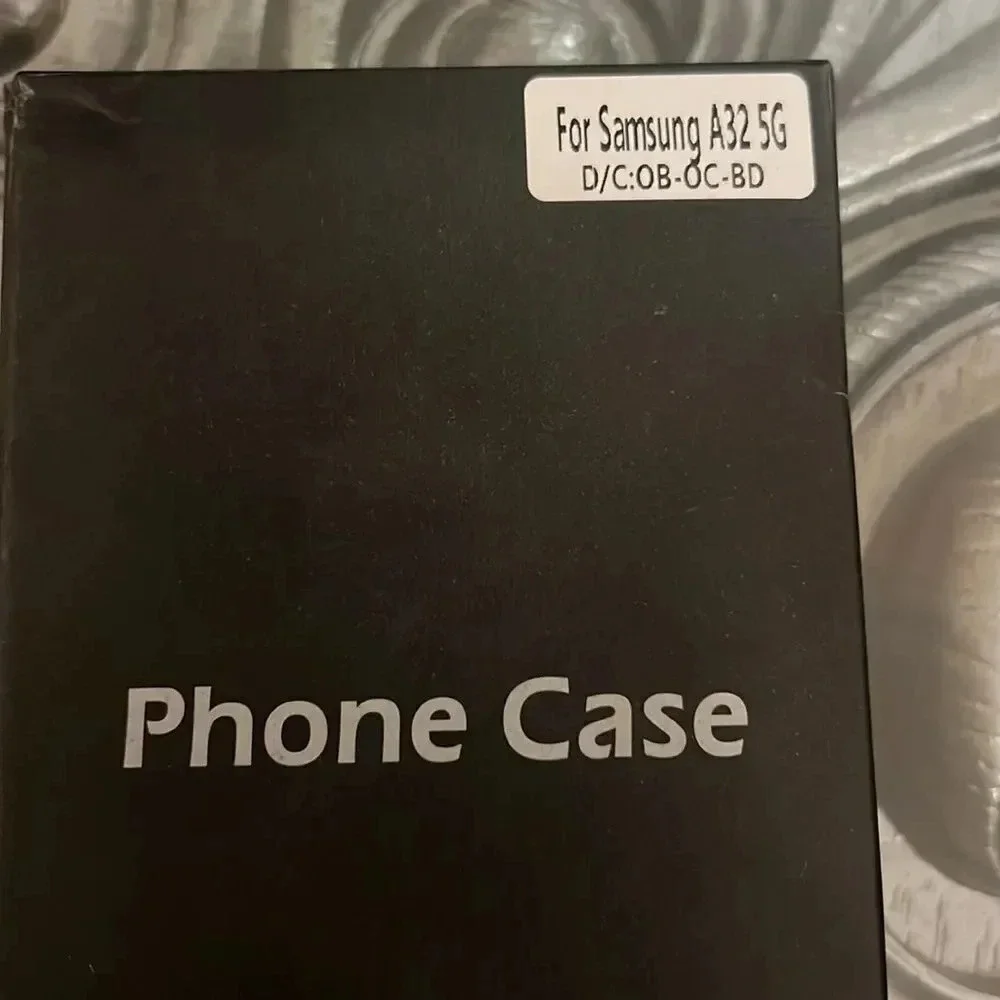 Samsung A32 5G Matte black phone case Non Slip Textured Back - Military …